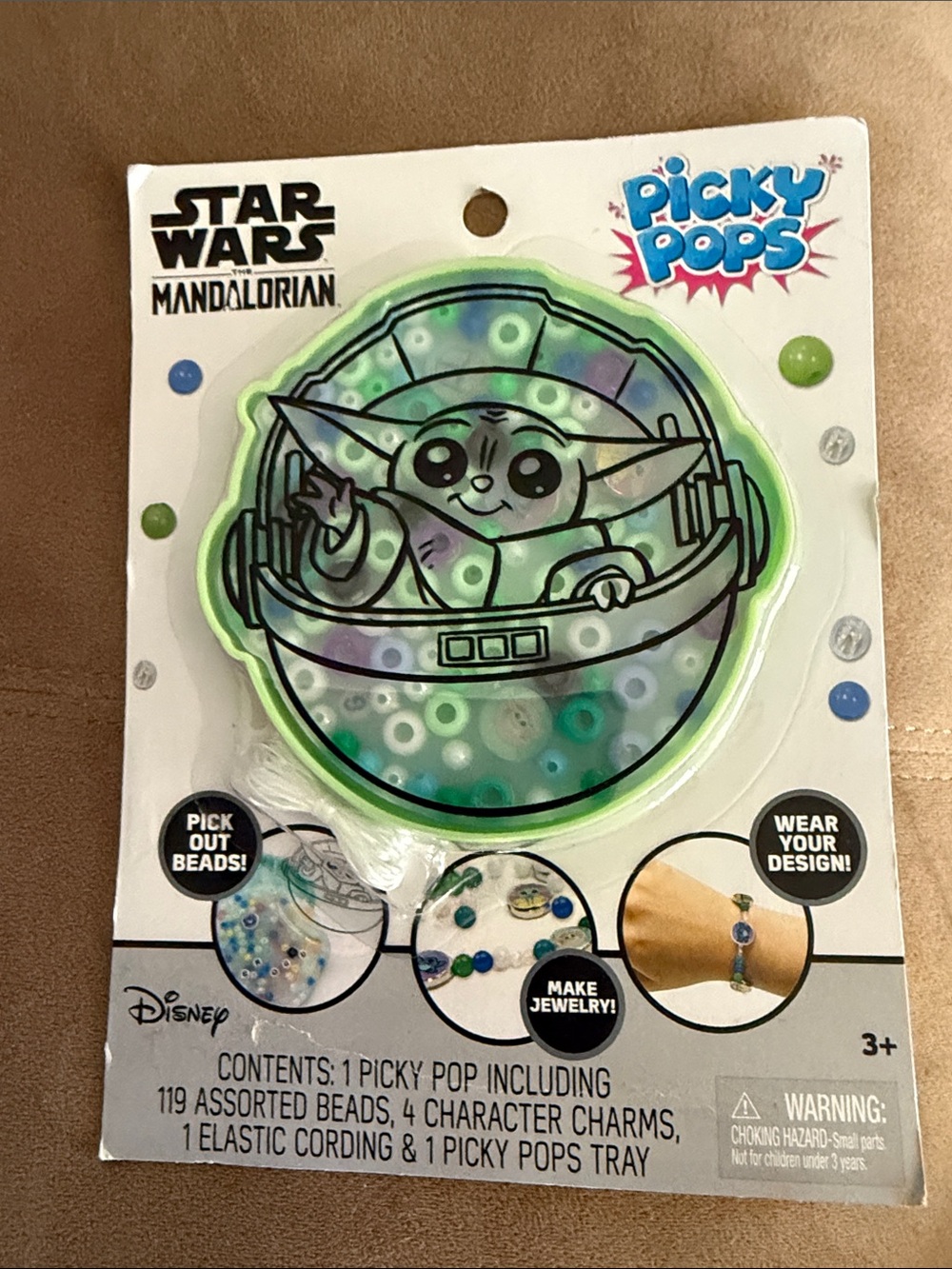 Disney Picky Pops Star Wars The Mandalorian/Grogu Bead Kit - Green, Blue, White
